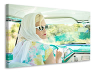 Canvas print Retro lady