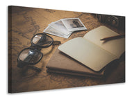 Canvas print Retro travel plan