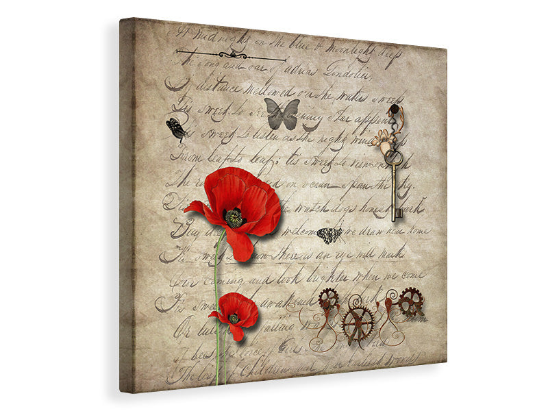 Canvas print Retro document