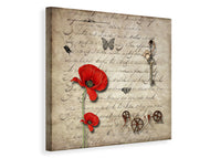 Canvas print Retro document
