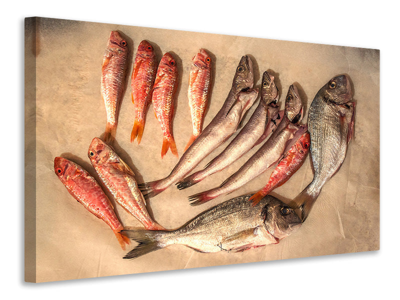 Canvas print Raw fish 2