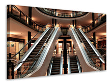 Load image into Gallery viewer, Canvas print Escalator in shopping mall
