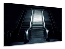 Load image into Gallery viewer, Canvas print Escalator in the dark
