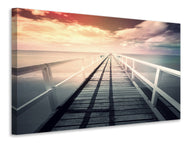 Canvas print Romantic wooden walkway