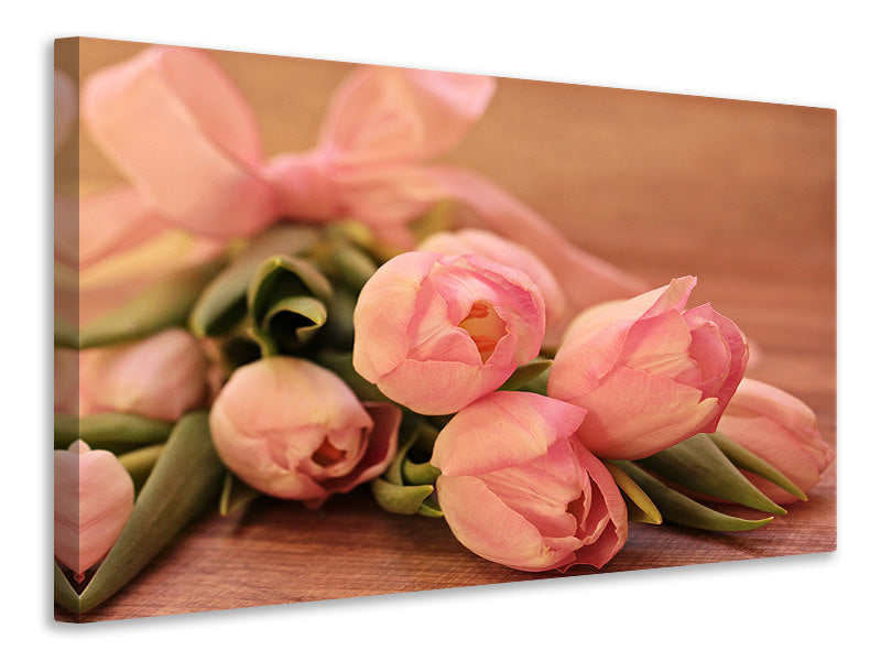 Canvas print Romantic tulip bouquet
