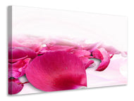 Canvas print Rose petals in pink 3