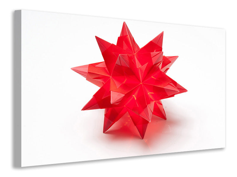 Canvas print Red christmas star