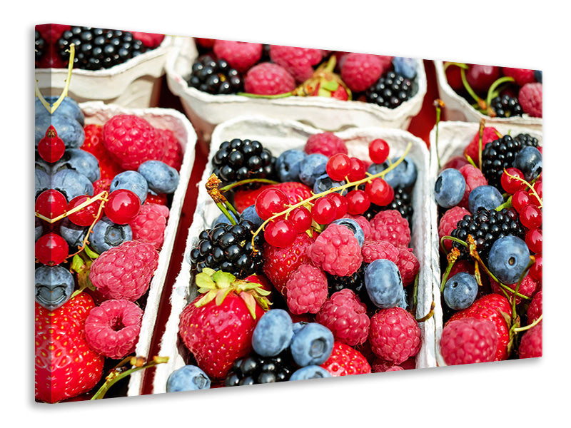 Canvas print Bowls with berries