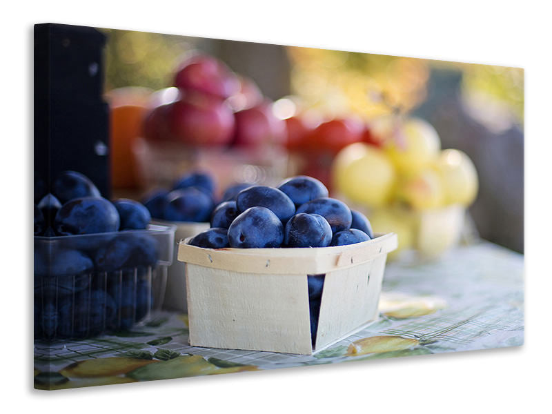 Canvas print Bowls with fruit