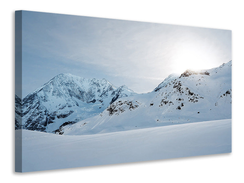 Canvas print Snow in the mountains