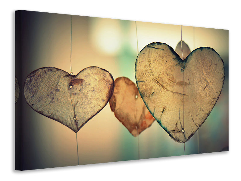 Canvas print Beautiful hearts