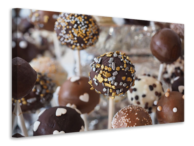 Canvas print Chocolate lollipops