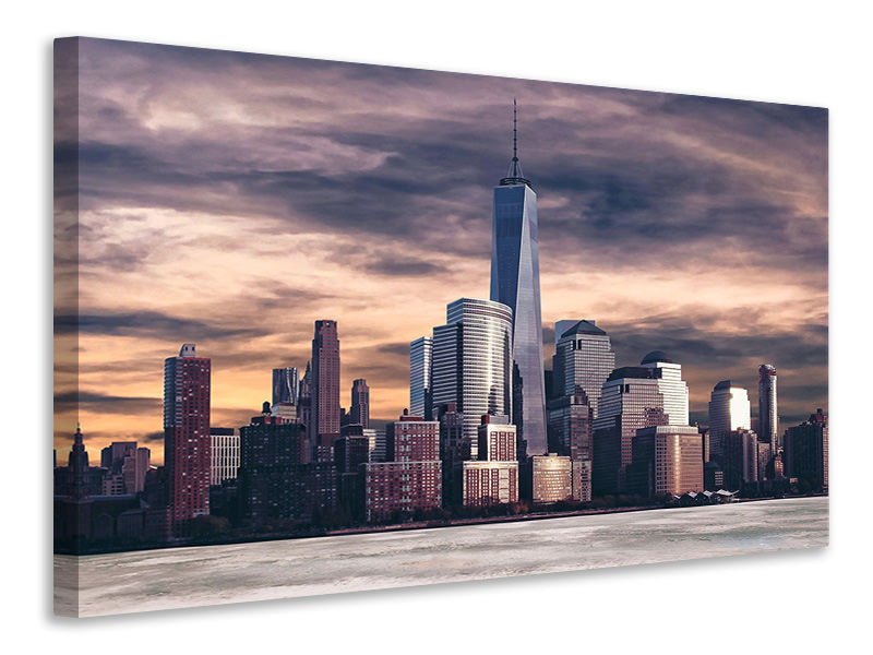Canvas print Seattle at sunset