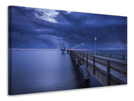 Canvas print Pier at night