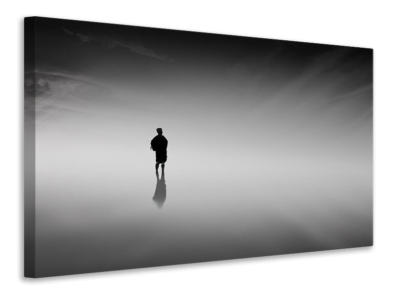 Canvas print Reflection in the fog