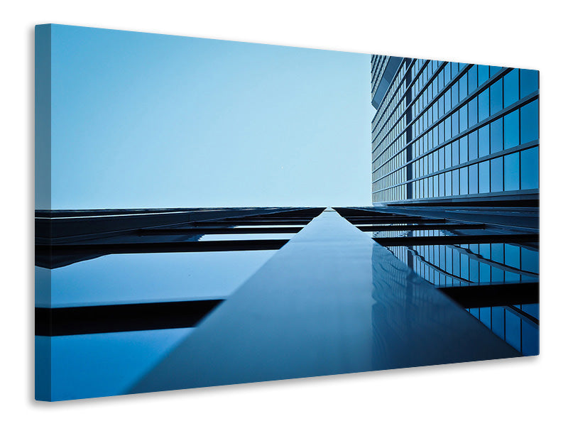 Canvas print Reflections of a facade