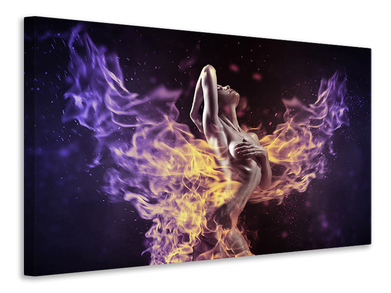 Canvas print play with the fire