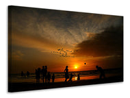 Canvas print Games on the beach