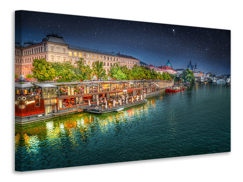 Canvas print Starry sky in Prague