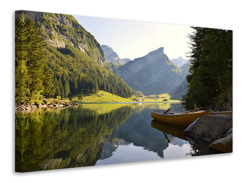 Canvas print Still waters in the mountains