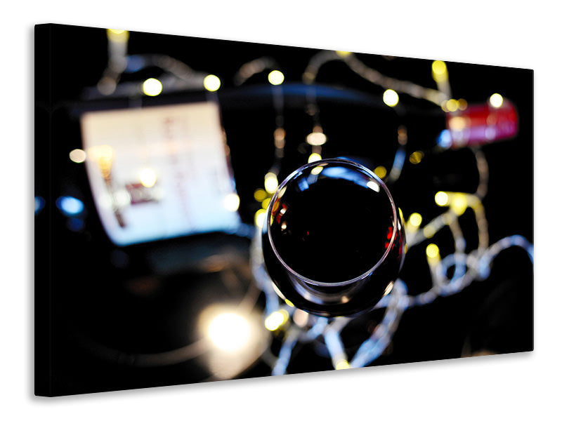 Canvas print Moody red wine