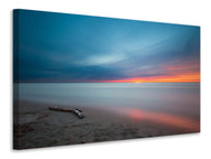 Canvas print Beach in the sunset
