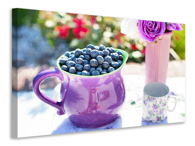 Canvas print Sweet blueberries