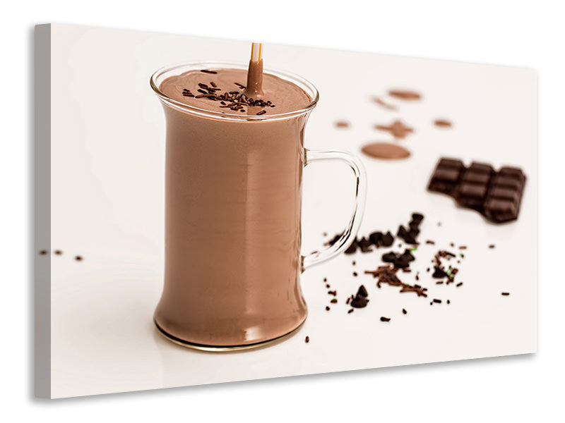 Canvas print Sweet chocolate smoothie