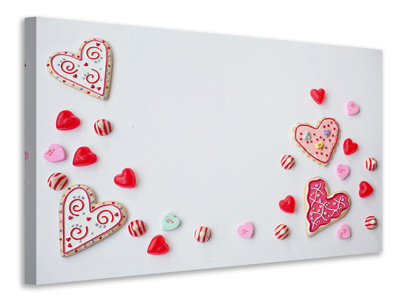 Canvas print Sweets from the heart