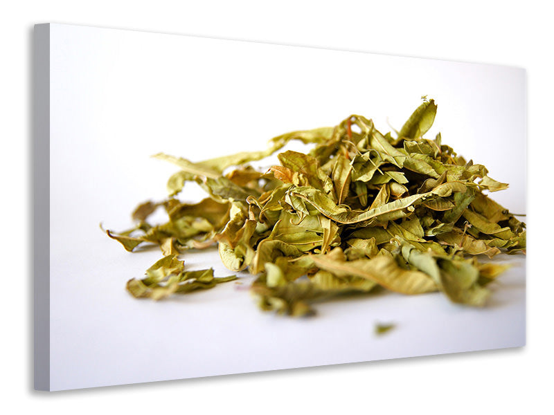 Canvas print Tea leaves