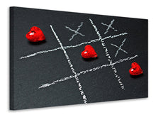 Load image into Gallery viewer, Canvas print Tic tac toe love
