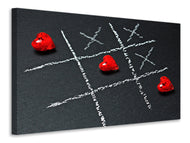 Canvas print Tic tac toe love