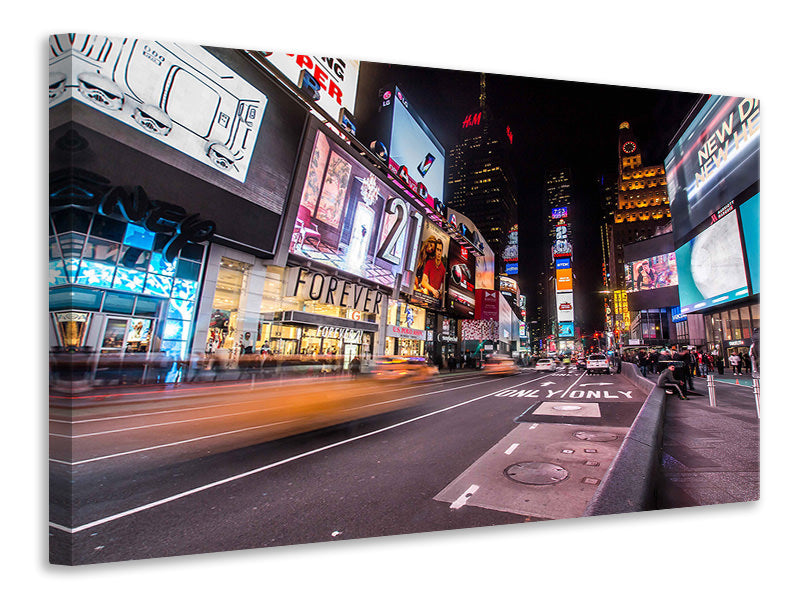 Canvas print Times Square at night