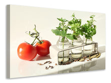Load image into Gallery viewer, Canvas print Tomatoes and herbs

