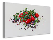 Load image into Gallery viewer, Canvas print Tomatoes and thyme
