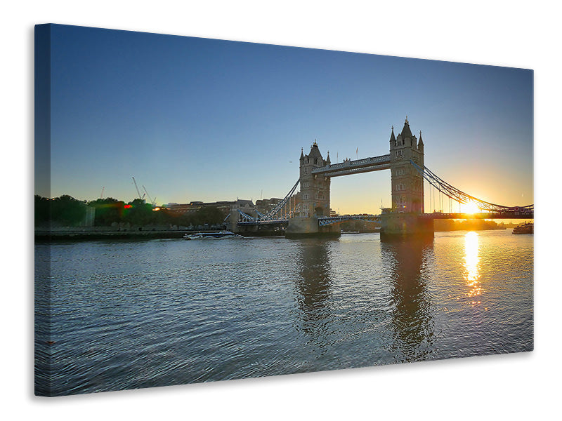 Canvas print Tower Bridge in the sunset