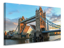 Load image into Gallery viewer, Canvas print Tower Bridge at dusk
