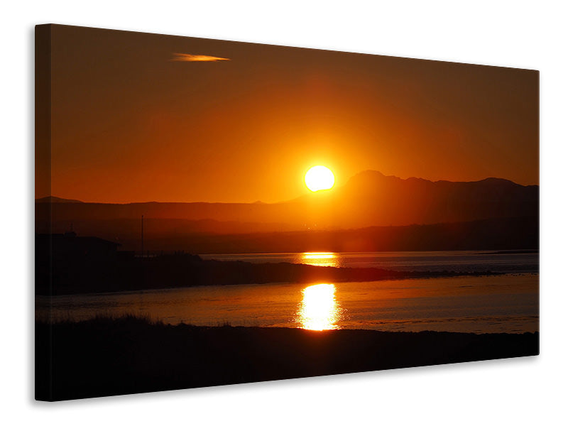 Canvas print Fantastic sunset on the beach