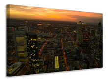 Load image into Gallery viewer, Canvas print Above the rooftops of Frankfurt
