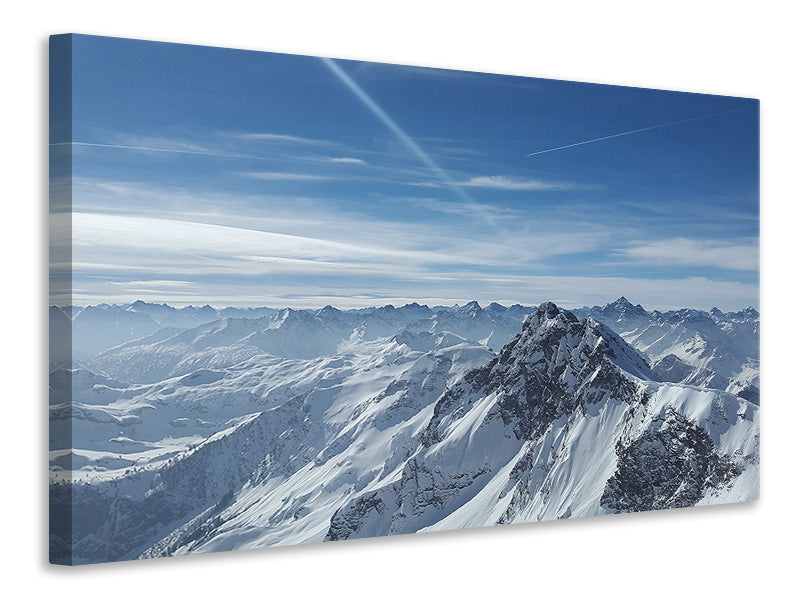 Canvas print Over the peaks
