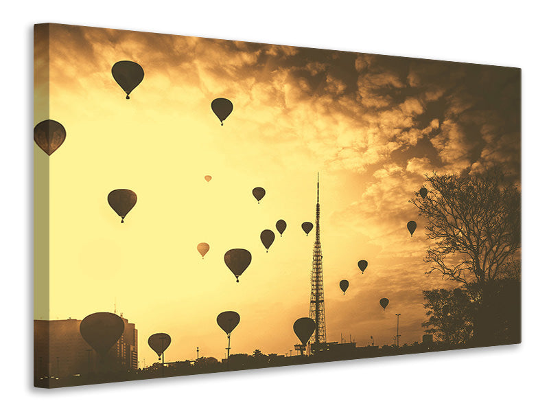 Canvas print Many hot air balloons