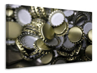 Canvas print Many bottle caps
