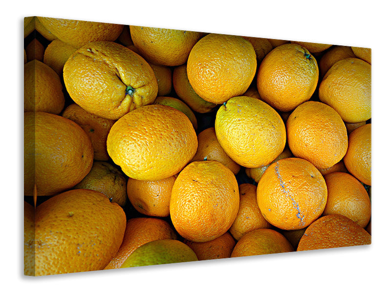 Canvas print Many oranges