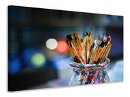 Canvas print Many brushes
