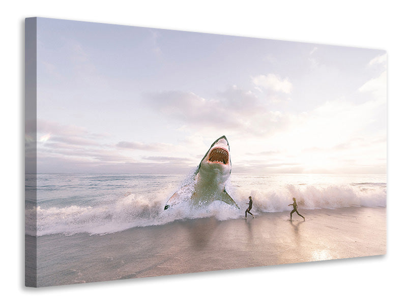 Canvas print Beware shark