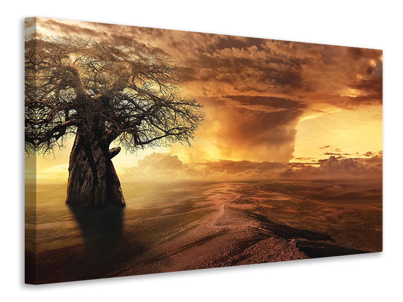 Canvas print Cyclone in the sunset
