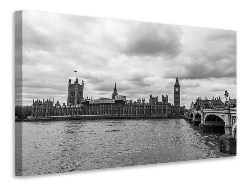 Canvas print Clouds over London