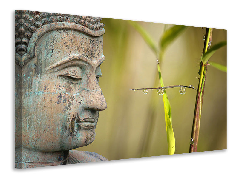 Canvas print XL Buddha head
