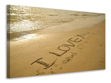 Load image into Gallery viewer, Canvas print Sign in the sand