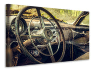 Canvas print Disintegrated vintage car